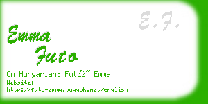 emma futo business card
